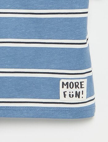 Set van 2 T-shirts met korte mouwen van katoenen jerseytricot