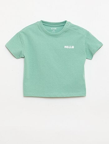 Set van 2 T-shirts met korte mouwen van katoenen jerseytricot