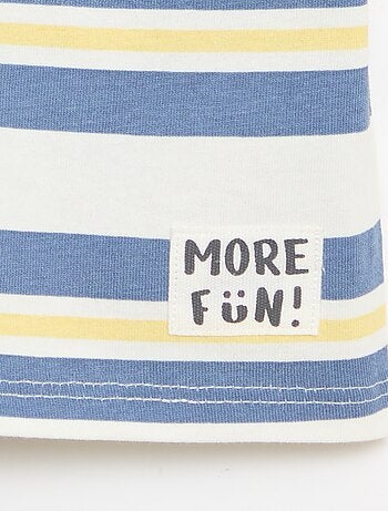 Set van 2 T-shirts met korte mouwen van katoenen jerseytricot