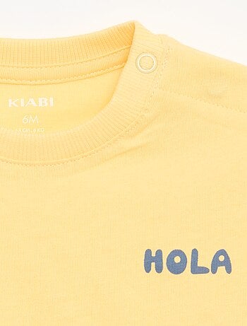 Set van 2 T-shirts met korte mouwen van katoenen jerseytricot