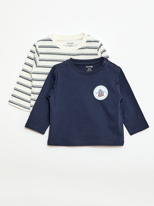 Set van 2 T-shirts met korte mouwen - Kiabi