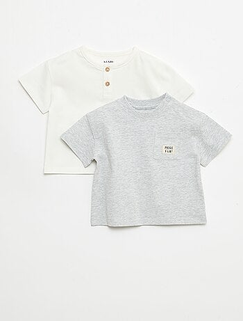 Set van 2 T-shirts met korte mouwen