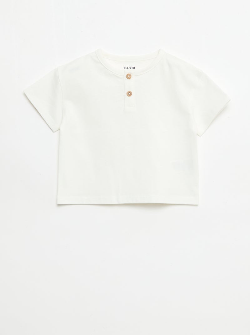 Set van 2 T-shirts met korte mouwen Wit - Kiabi