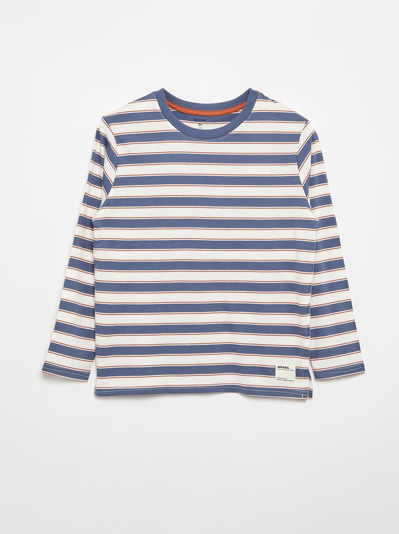Set van 2 T-shirts met lange mouwen Blauw - Kiabi