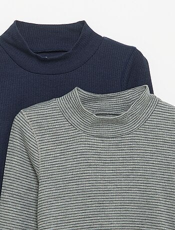 Set van 2 T-shirts met lange mouwen
