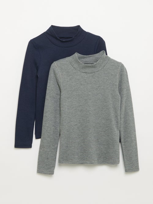 Set van 2 T-shirts met lange mouwen - Kiabi