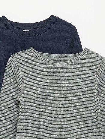 Set van 2 T-shirts met lange mouwen
