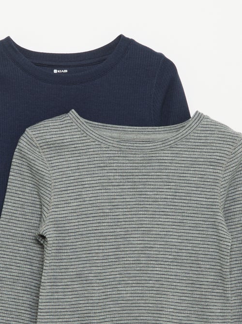 Set van 2 T-shirts met lange mouwen - Kiabi