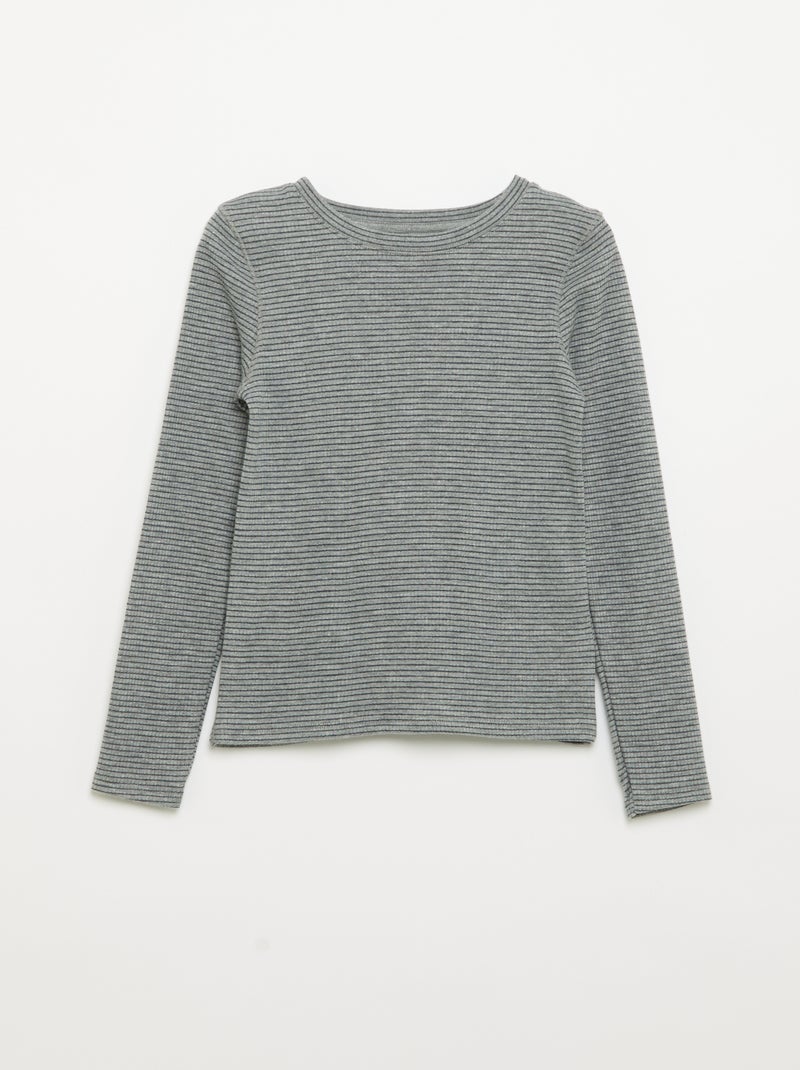 Set van 2 T-shirts met lange mouwen Grijs - Kiabi