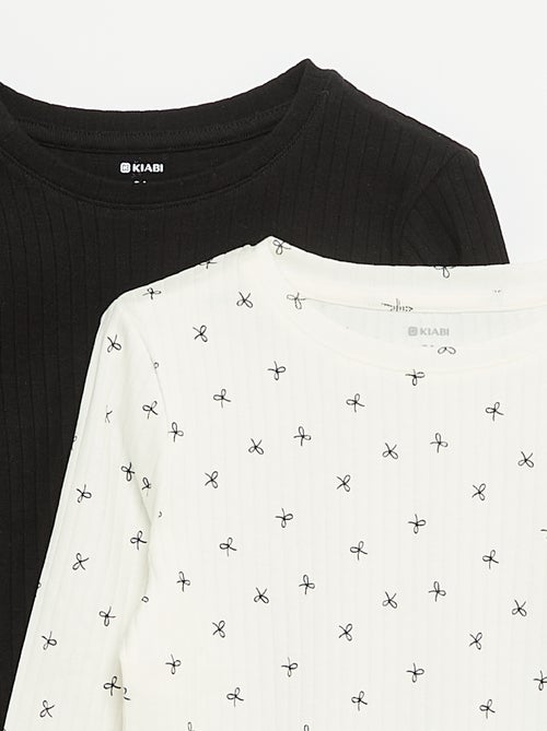 Set van 2 T-shirts met lange mouwen - Kiabi