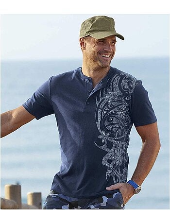 Set van 2 T-shirts met Polynesian print - ATLAS FOR MEN