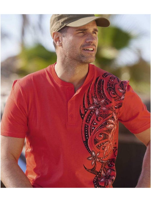 Set van 2 T-shirts met Polynesian print - ATLAS FOR MEN - Kiabi