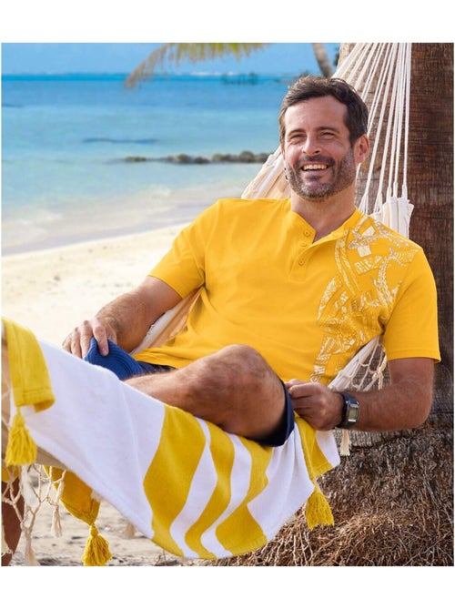 Set van 2 T-shirts met Tunesische hals Maori - ATLAS FOR MEN - Kiabi