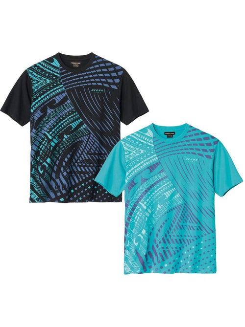 Set van 2 t-shirts ocean line - atlas for men - Kiabi