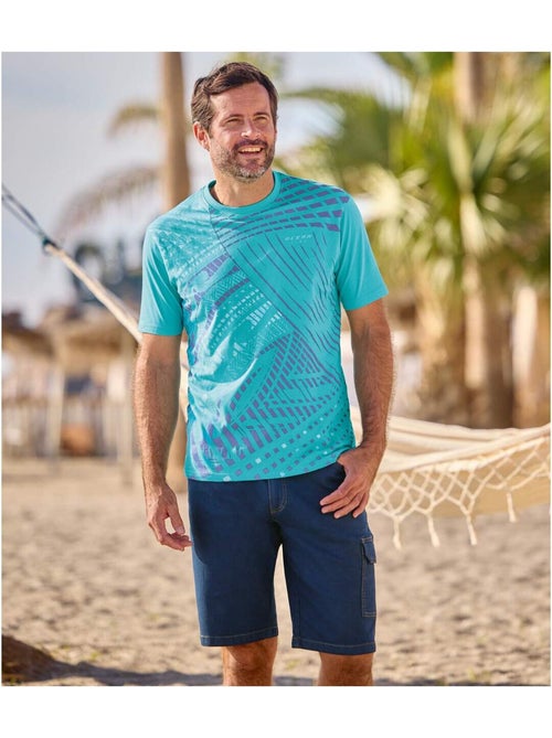 Set van 2 t-shirts ocean line - atlas for men - Kiabi