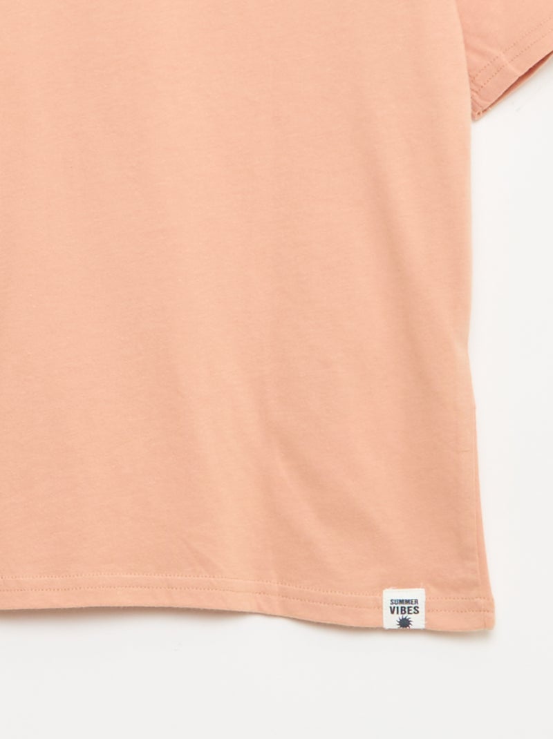 Set van 2 T-shirts Rood - Kiabi