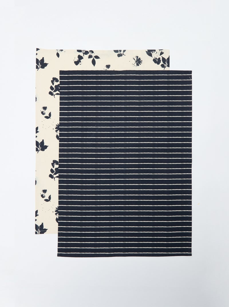 Set van 2 theedoeken - Kiabi Home Biege - Kiabi