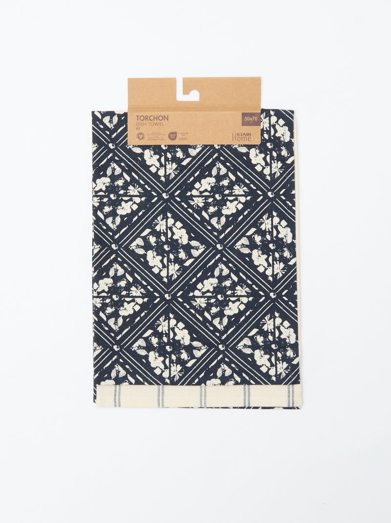 Set van 2 theedoeken - Kiabi Home Biege - Kiabi