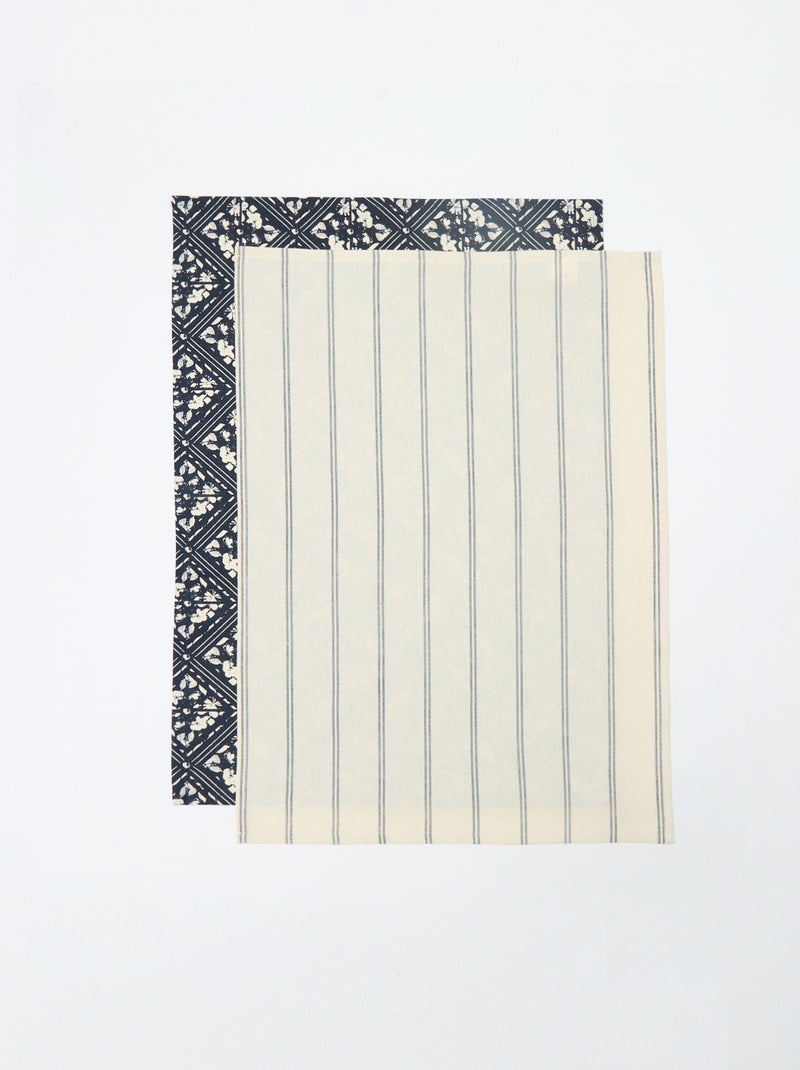 Set van 2 theedoeken - Kiabi Home Biege - Kiabi