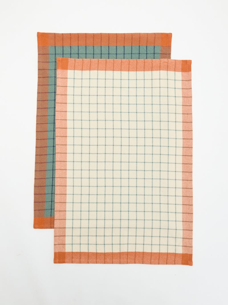 Set van 2 theedoeken - KIABI Home Blauw - Kiabi