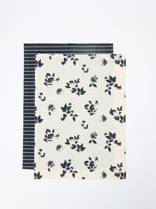 Set van 2 theedoeken 50 x 70 cm - Kiabi Home - Kiabi Set van 2 theedoeken 50 x 70 cm - Kiabi Home - Kiabi