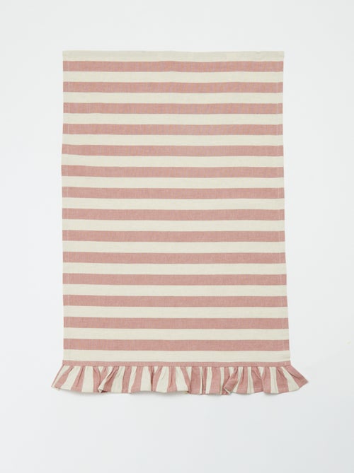 Set van 2 theedoeken met volants (50x70 cm) - Kiabi