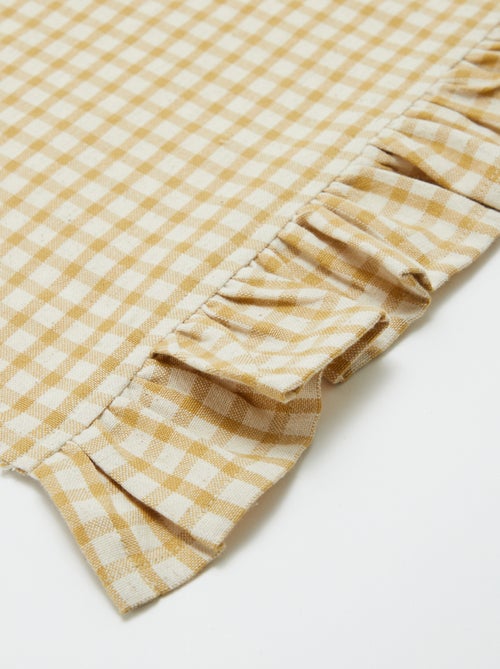 Set van 2 theedoeken met volants (50x70 cm) - Kiabi