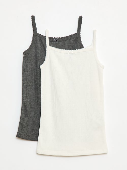 Set van 2 thermoregulerende hemdjes van katoen - Kiabi