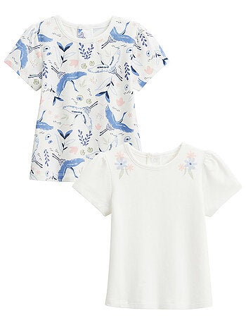 Set van 2 Tiana kindershirts met korte mouwen