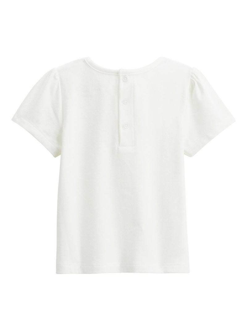 Set van 2 Tiana kindershirts met korte mouwen Ecru - Kiabi
