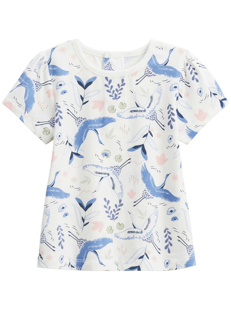 Set van 2 Tiana kindershirts met korte mouwen Ecru - Kiabi