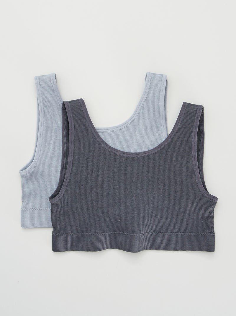 Set van 2 tops GRIJS - Kiabi