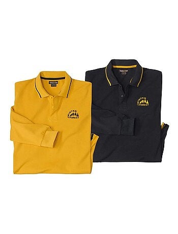Set van 2 trendy piqué polo’s - ATLAS FOR MEN