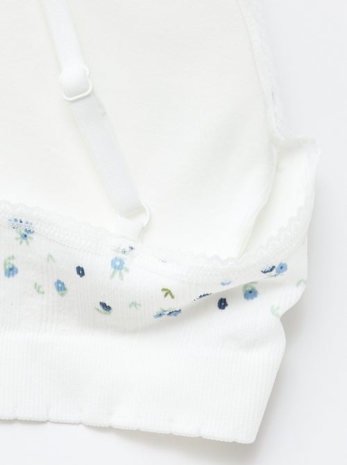 Set van 2 triangel beha's van ribstof - Kiabi