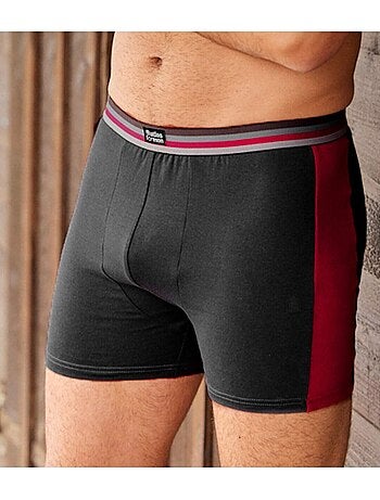 Set van 2 tweekleurige boxershorts met stretch - ATLAS FOR MEN