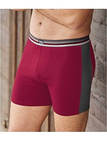 Set van 2 tweekleurige boxershorts met stretch - ATLAS FOR MEN