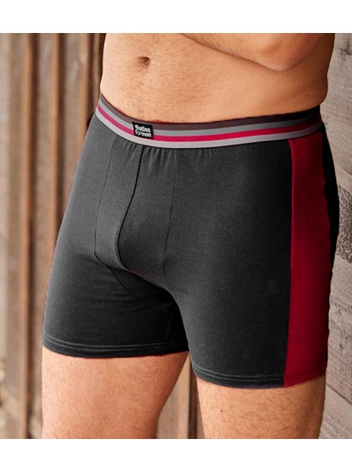 Set van 2 tweekleurige boxershorts met stretch - ATLAS FOR MEN - Kiabi