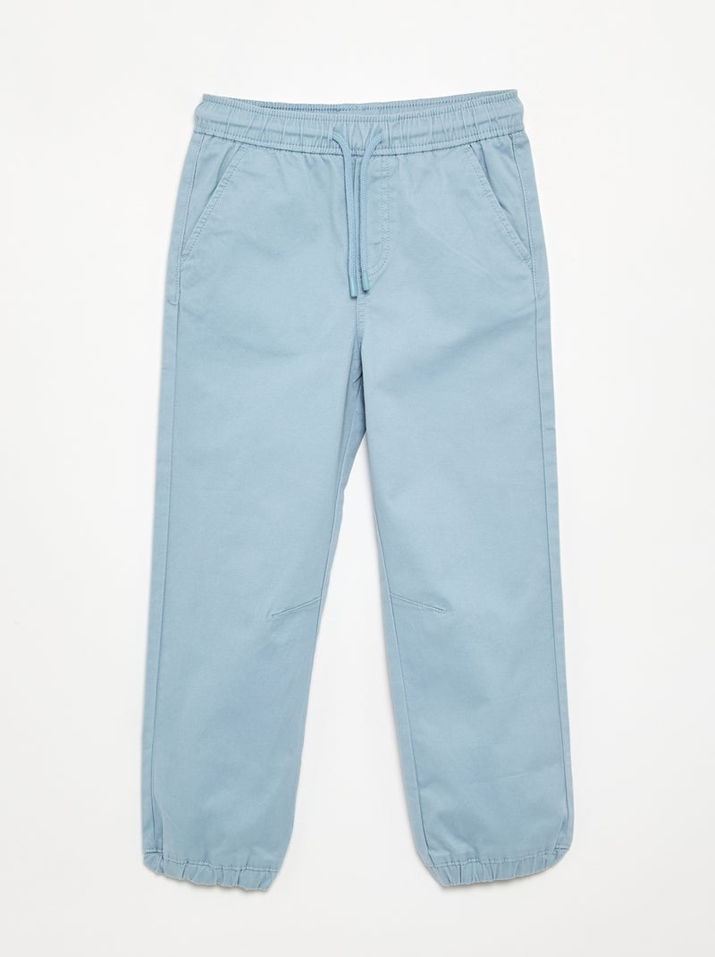 Set van 2 twill sporttrainingsbroeken Blauw - Kiabi