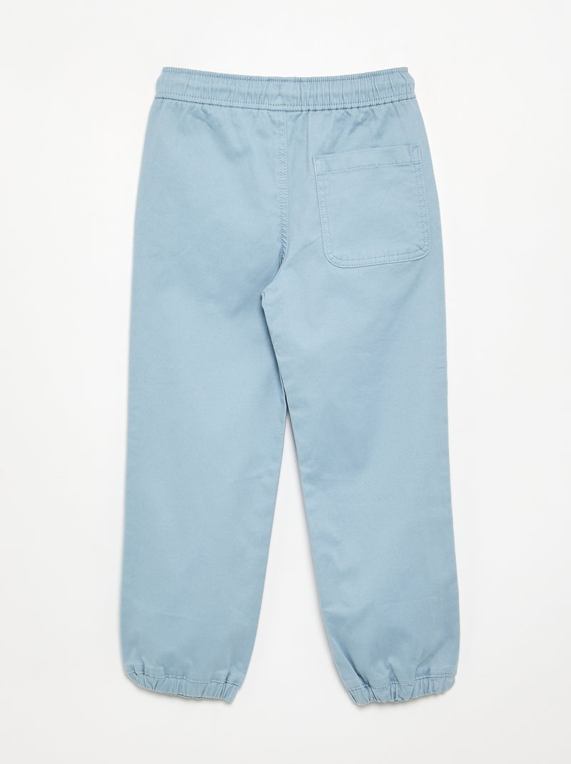 Set van 2 twill sporttrainingsbroeken Blauw - Kiabi