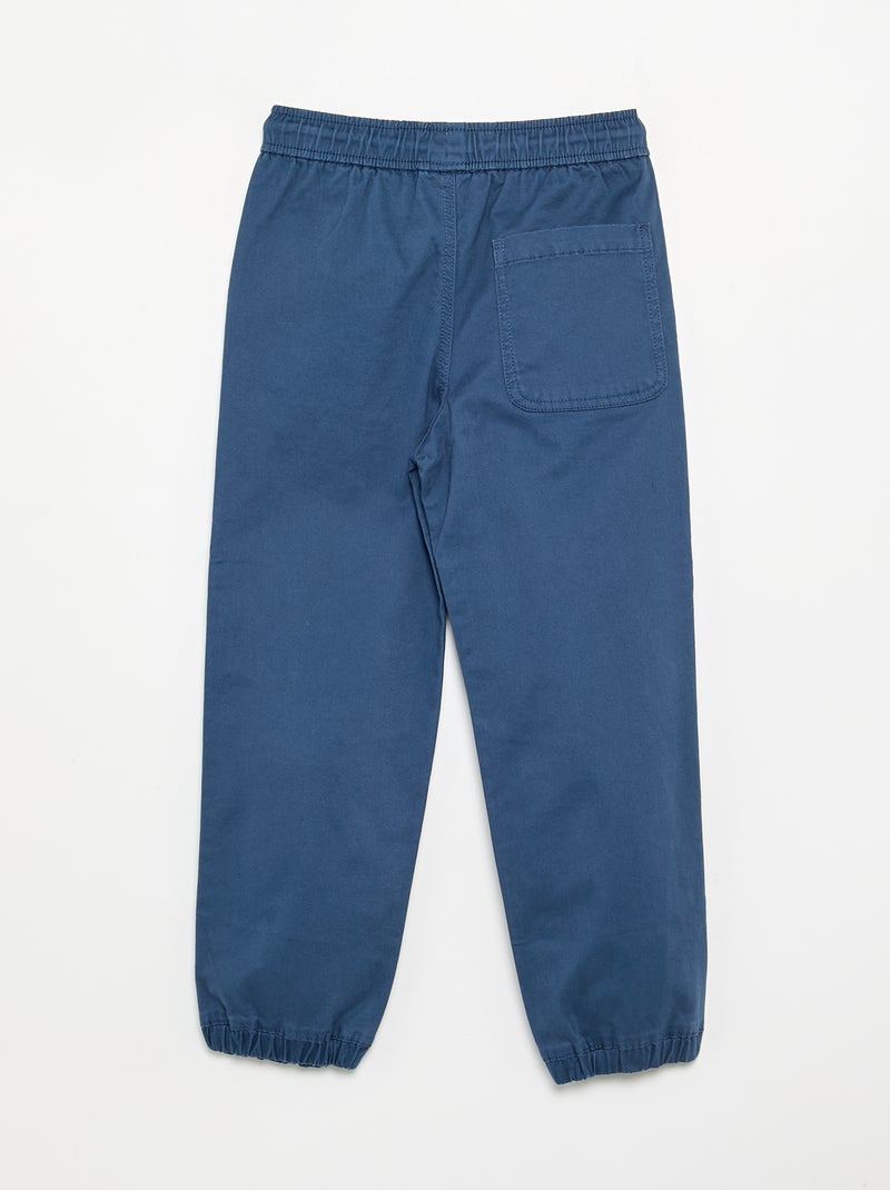 Set van 2 twill sporttrainingsbroeken Blauw - Kiabi