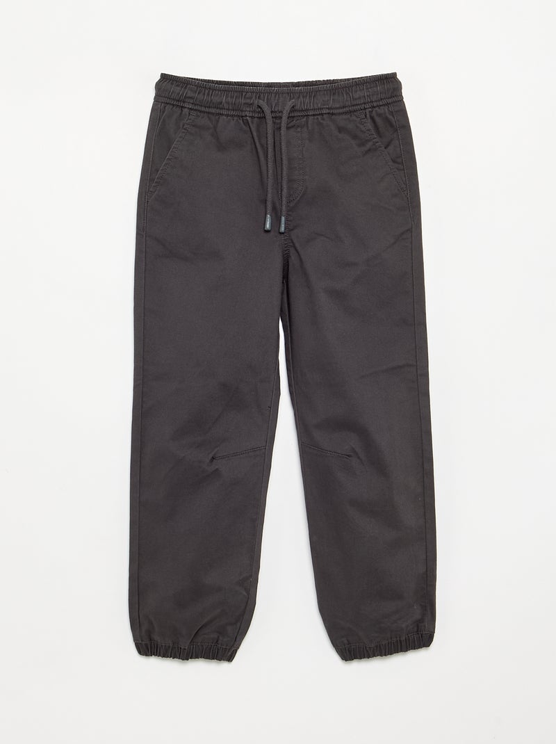 Set van 2 twill sporttrainingsbroeken Grijs - Kiabi