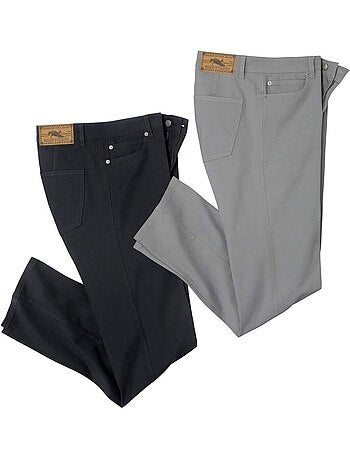 Set van 2 twill stretchbroeken - atlas for men