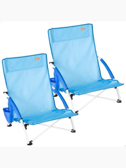 Set van 2 vaste lage strandstoelen 50x49x66 cm - Kiabi Set van 2 vaste lage strandstoelen 50x49x66 cm - Kiabi