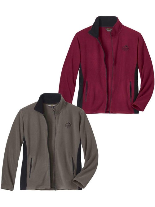 Set van 2 warme fleecevesten - atlas for men - Kiabi Set van 2 warme fleecevesten - atlas for men - Kiabi