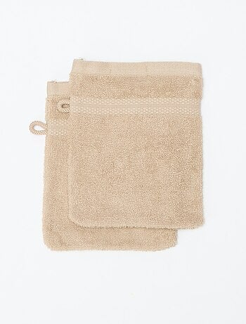 Set van 2 washandjes - Kiabi Home