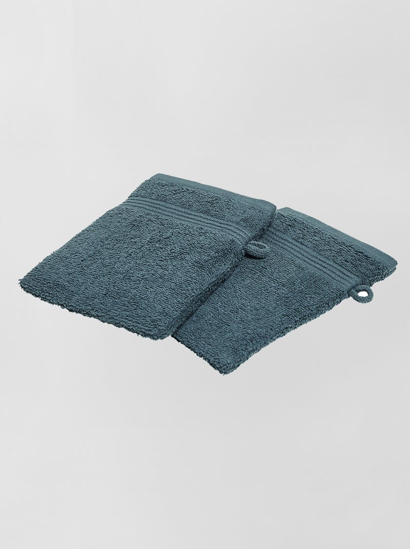 Set van 2 washandjes Beige - Kiabi