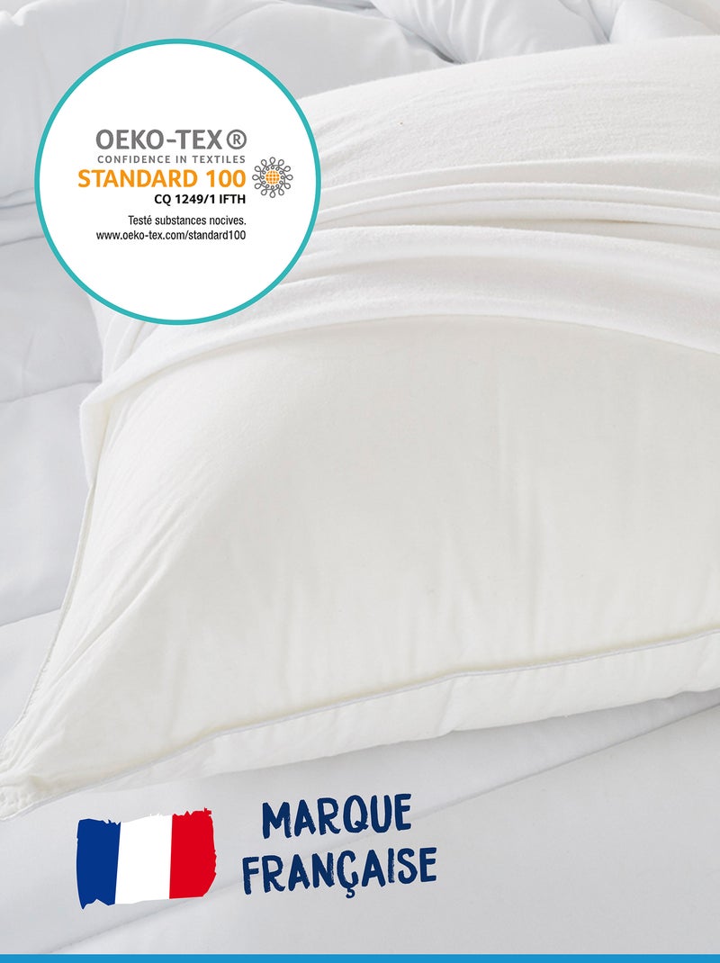 Set van 2 waterdichte hoofdkussenbeschermers WIT - Kiabi