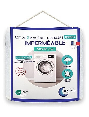 Set van 2 waterdichte kussensloop jersey 50 x 70 cm – Future Home