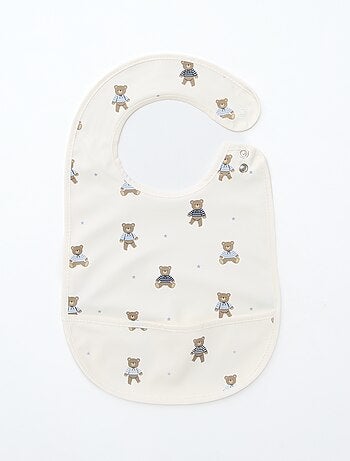 Set van 2 waterdichte slabbetjes met print
