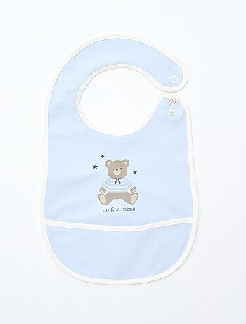 Set van 2 waterdichte slabbetjes met print